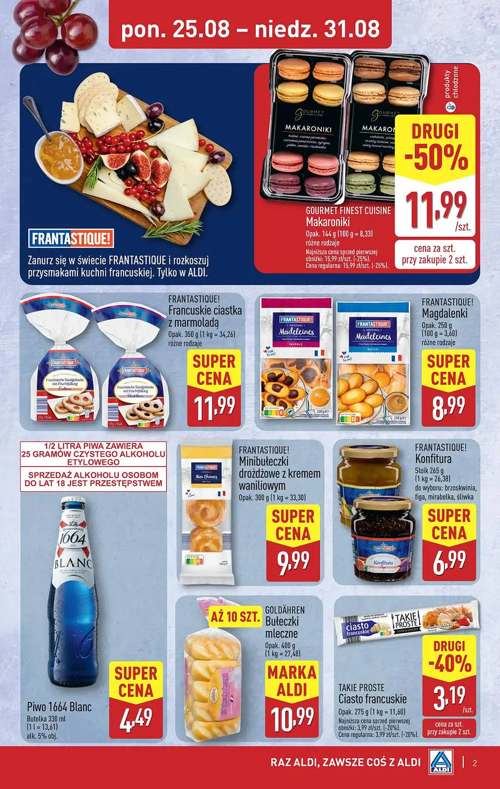 ALDI Gazetka od 25 sierpnia 2025 - Francja w Aldi - Strona 1