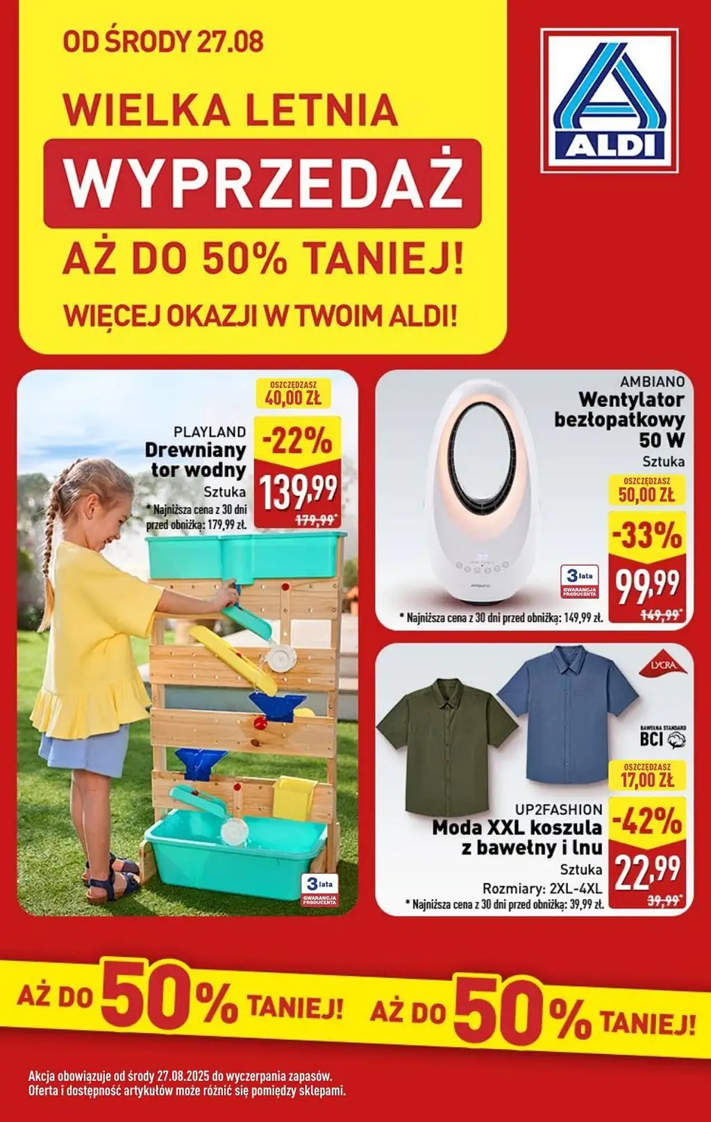 ALDI Gazetka od 27 sierpnia 2025 Wielka Letnia - Strona 1