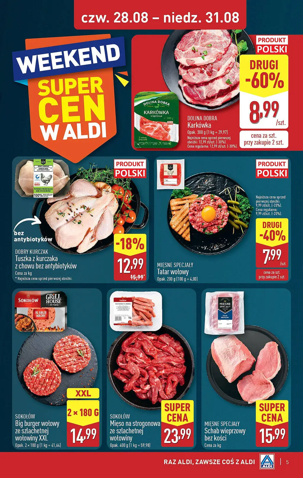 ALDI Gazetka od 28 sierpnia 2025 Weekendowe Super Ceny w Aldi - Strona 1