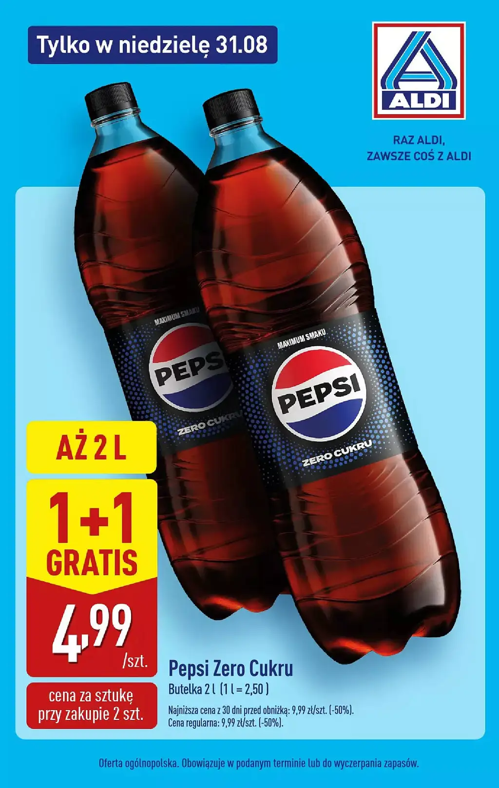 ALDI Gazetka od 31 sierpnia 2025 Niedziela Handlowa  - Strona 1