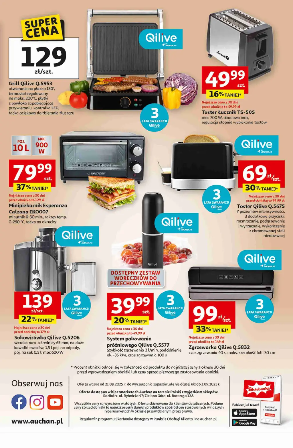Gazetka Auchan od 21.08.2025 Wznosimy śniadania - Strona 1