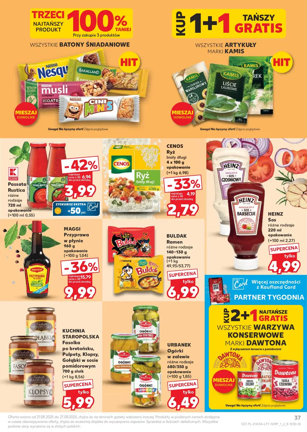 Kaufland Gazetka od 21.08.2025 (czwartek) - Strona 1