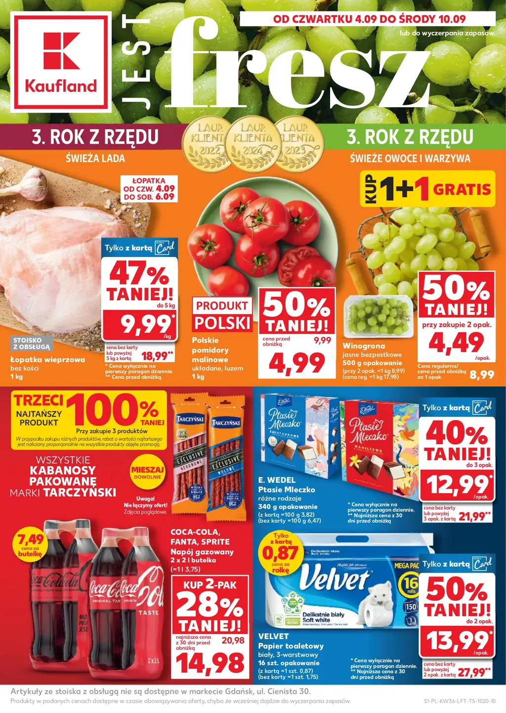Kaufland Gazetka od 04.09.2025 (czwartek) - Strona 1