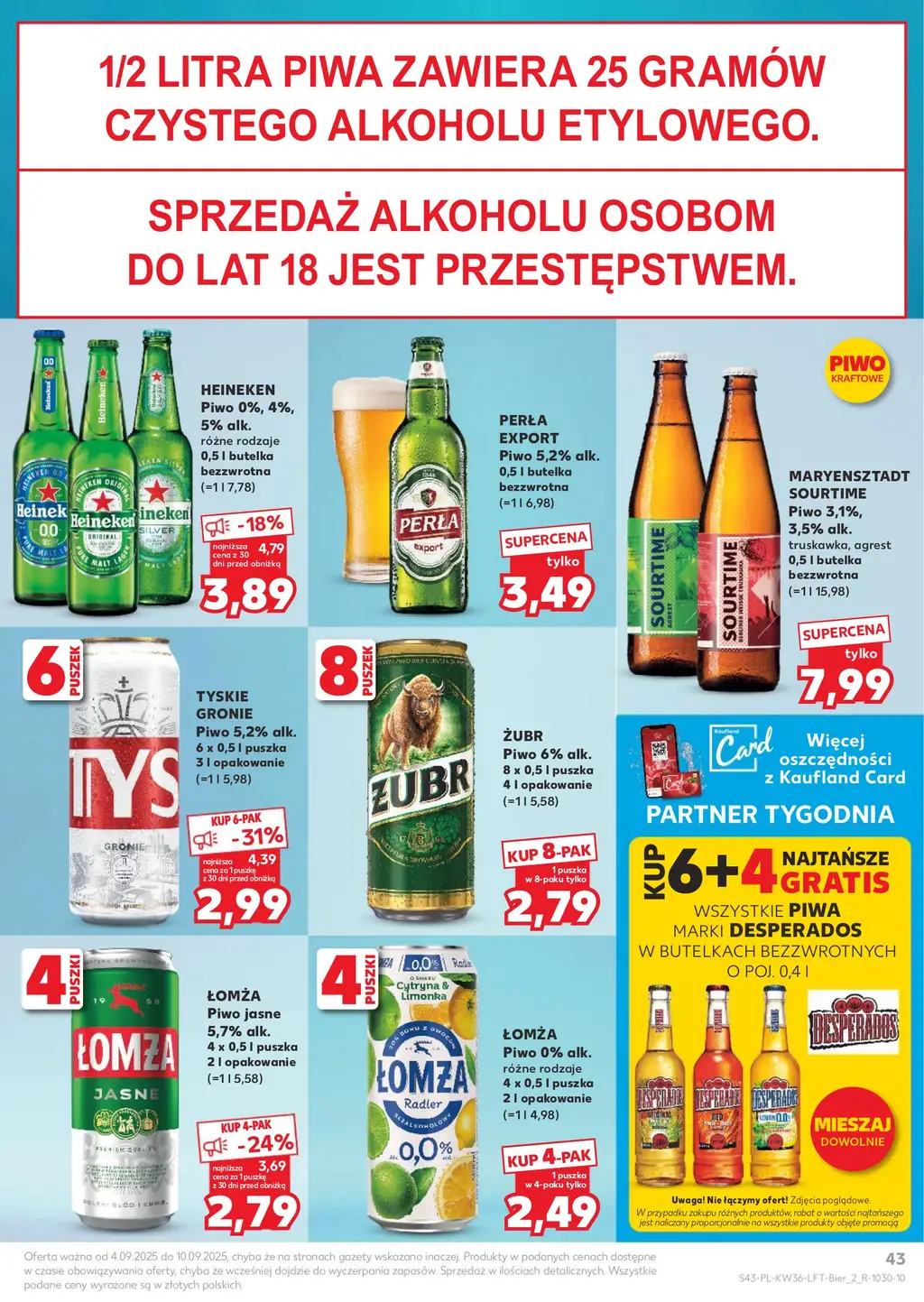 Kaufland Gazetka od 04.09.2025 (czwartek) - Strona 1