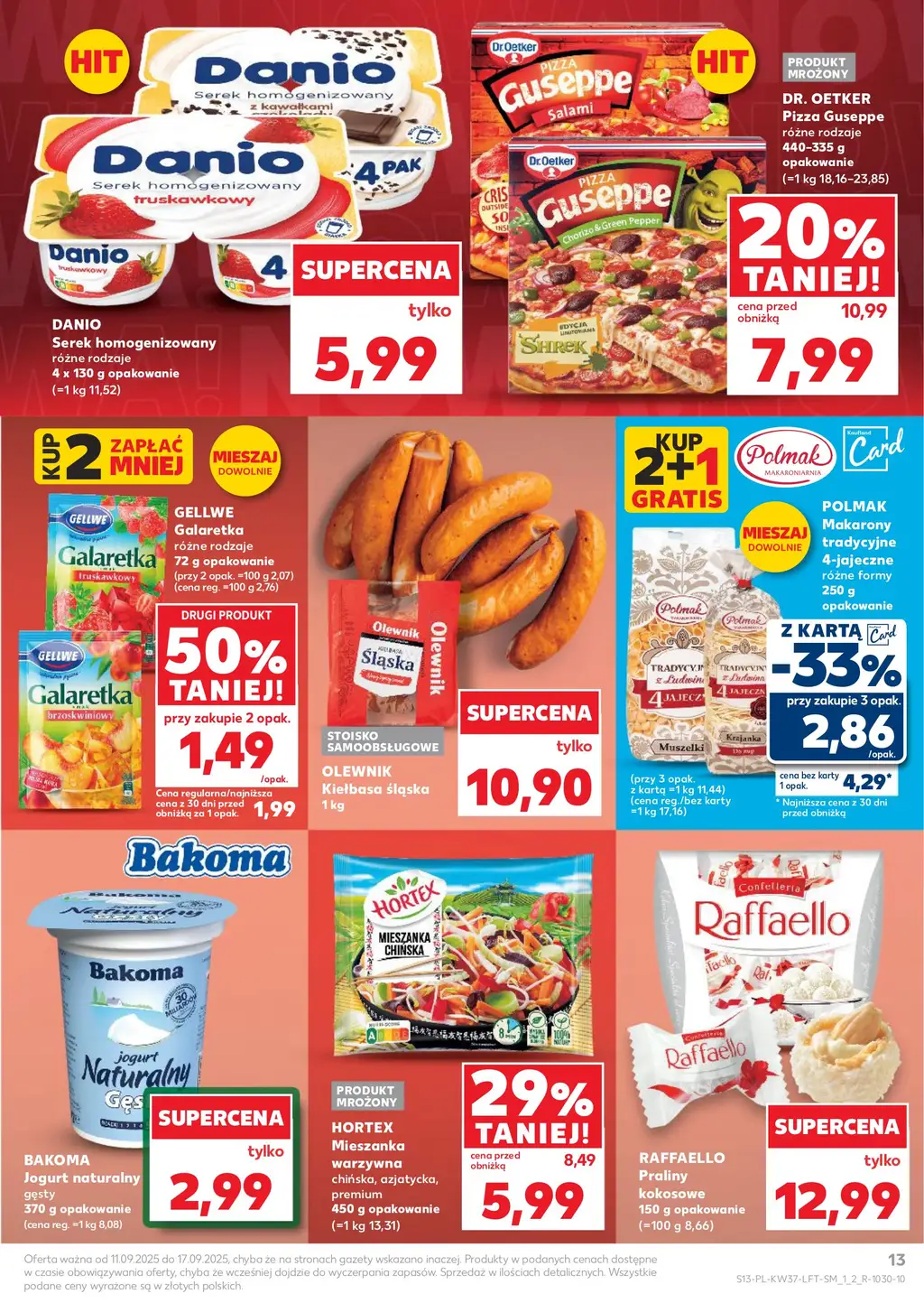 Kaufland Gazetka od 11.09.2025 (czwartek) - Strona 1