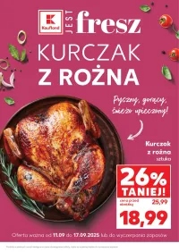 Kaufland Gazetka od 11.09.2025 (czwartek) Pyszny kurczak z rożna