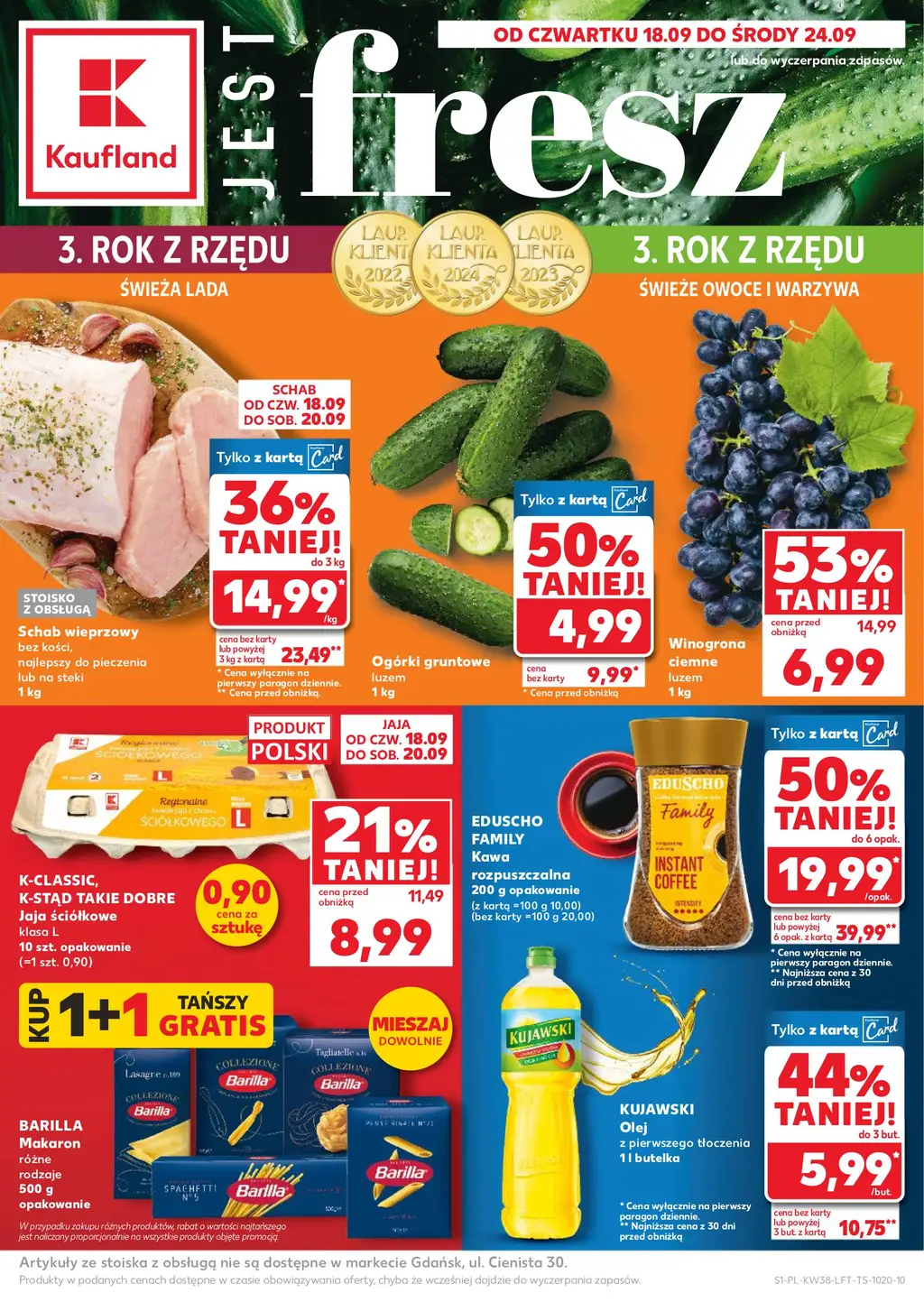 Kaufland Gazetka od 18.09.2025 (czwartek) - Strona 1