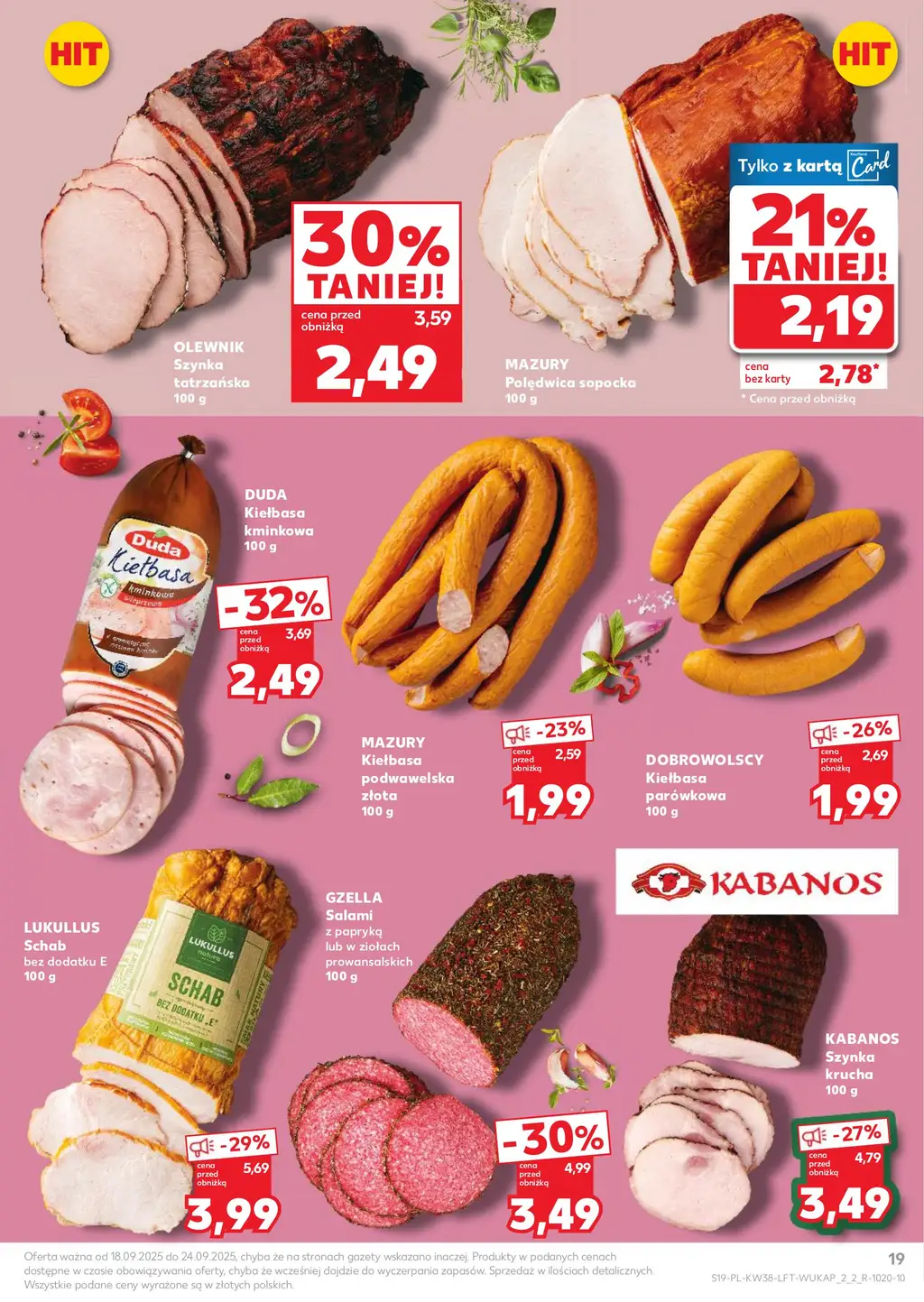 Kaufland Gazetka od 18.09.2025 (czwartek) - Strona 1