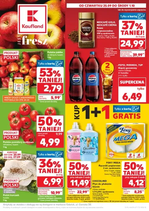 Kaufland Gazetka od 25.09.2025 czwartek - Strona 1