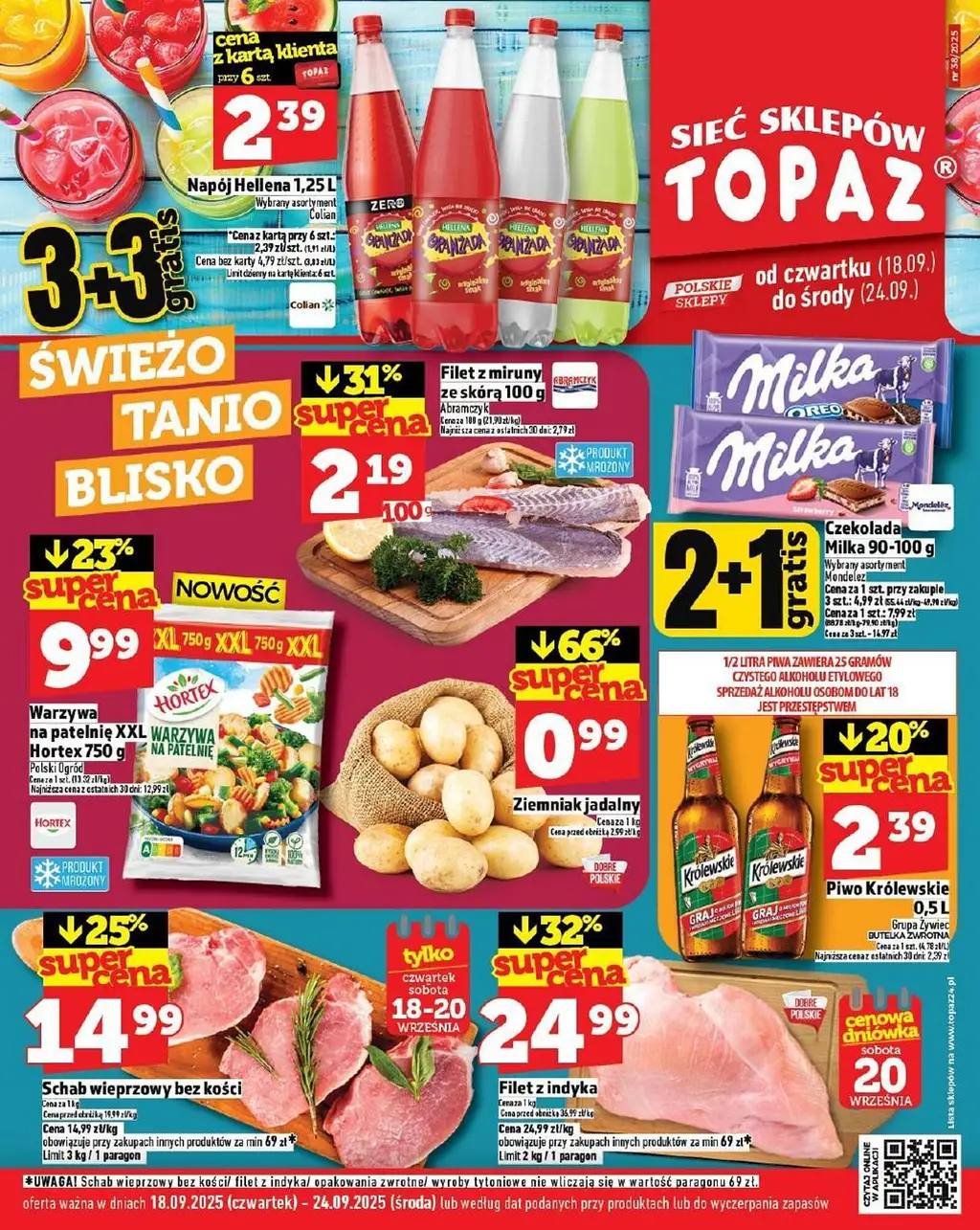 Topaz Gazetka od 18.09.2025 - Strona 1