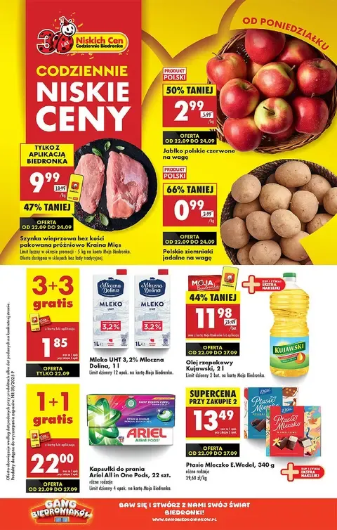 Biedronka Gazetka od 22.09.2025 - Strona 1