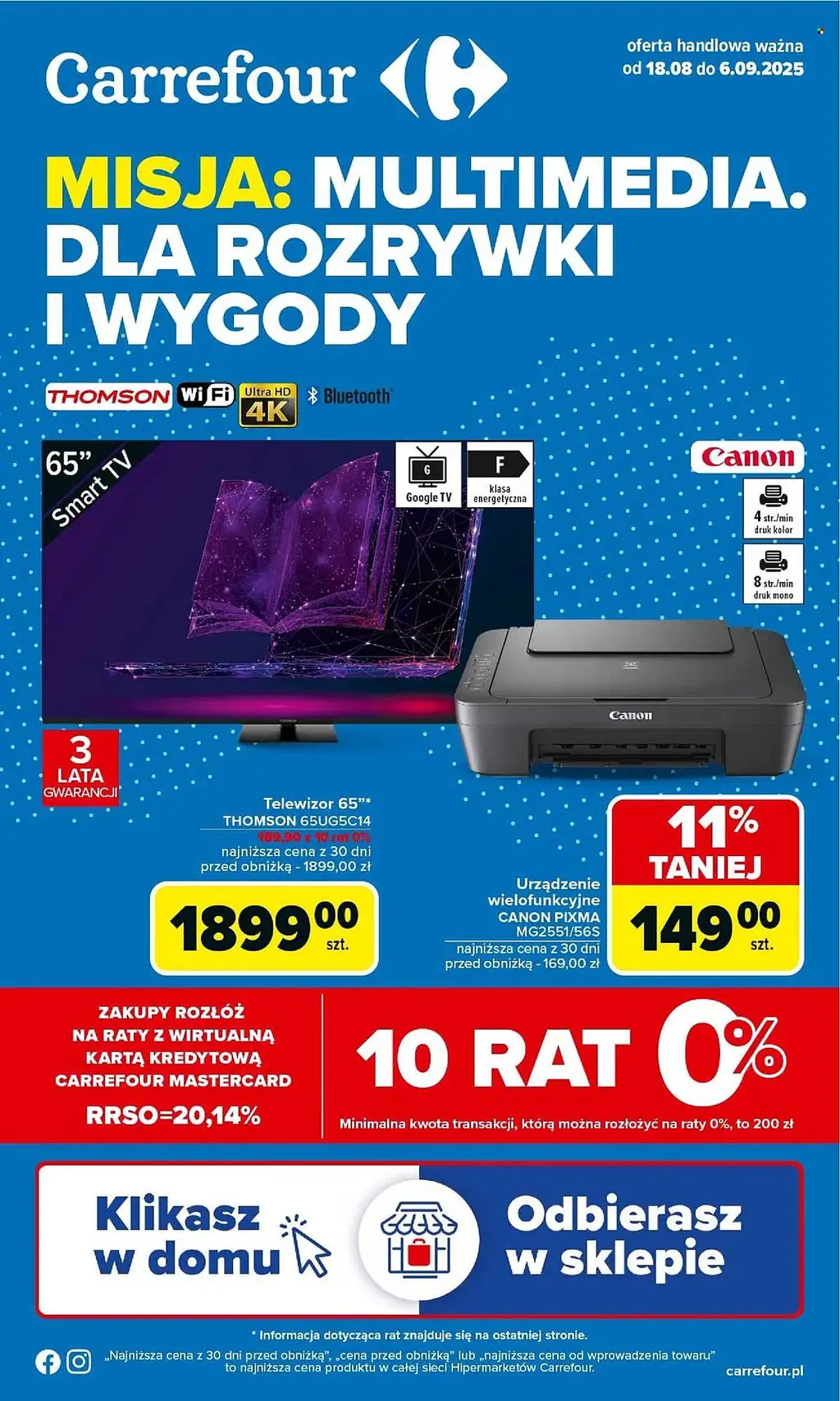 Carrefour Gazetka od 18 sierpnia 2025 Promocja Multimedia - Strona 1