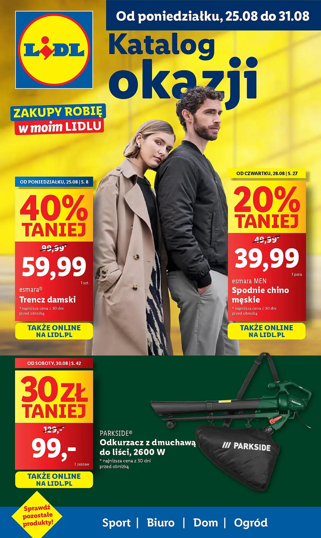 Katalog Okazji Lidl - Promocje od 25.08 2025 - Strona 1