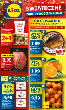 Gazetka Lidl Od 19.12.2024 Czwartku