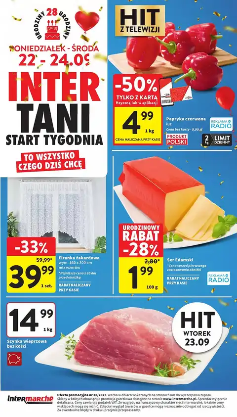 Intermarche Gazetka od 22.09.2025 - Strona 1